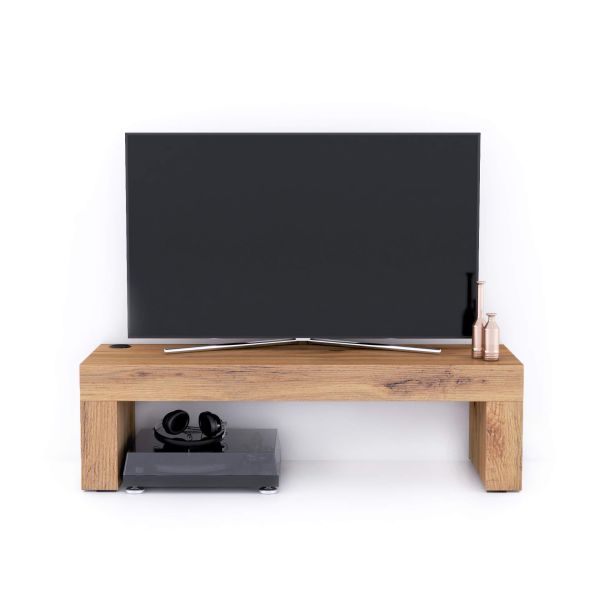 Evolution TV Stand 47.2x15.7 in, with Wireless Charger, Rustic Oak detail image 1
