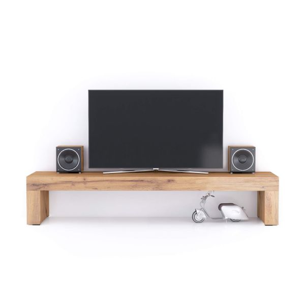Evolution TV Stand 70.8x15.7 in, Rustic Oak detail image 1
