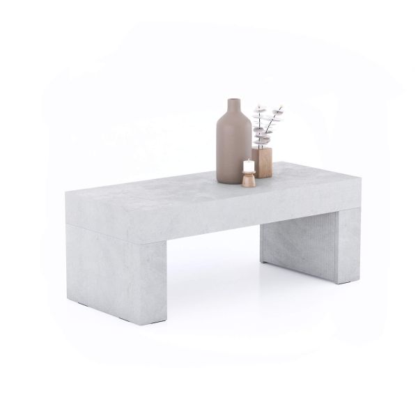 Evolution low Coffee Table 35.4 x 15.7 in, Concrete Effect, Grey main image