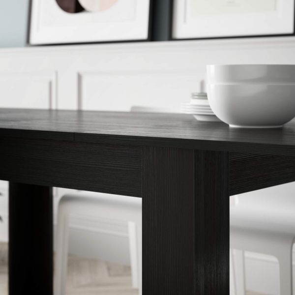 Easy, Extendable dining table, Ashwood White set image 1