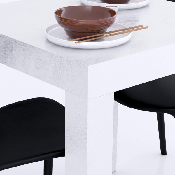 First Fixed Table, Concrete Effect, White detail image 1