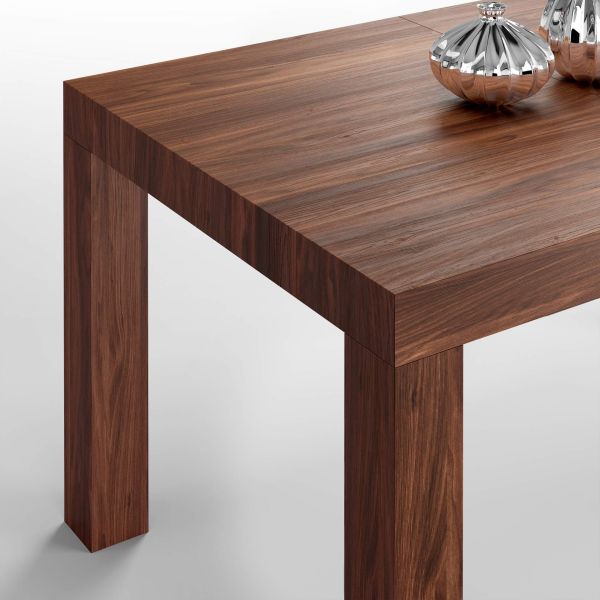 First Extendable Table, 47,2(77,6)x31,5 in,Walnut detail image 2