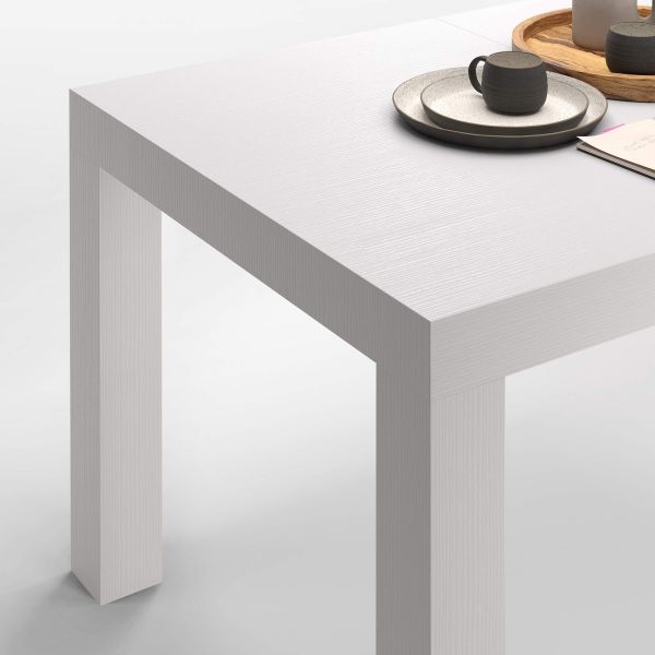 First Extendable Table, Ashwood White detail image 2