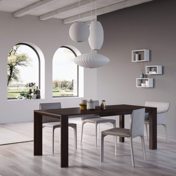 Extendable Table, Giuditta, Concrete Effect, Grey set image 1